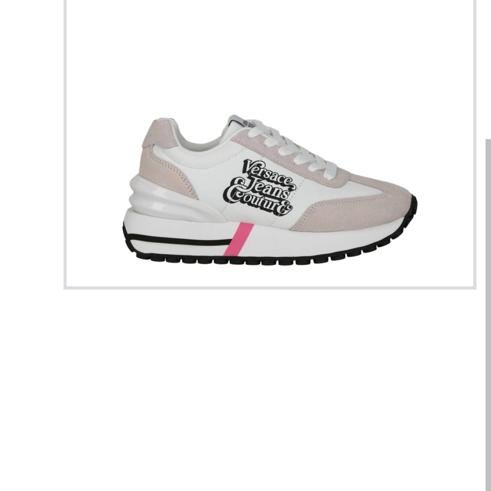Versace Jeans Couture HOT PINK and White Women's Sneakers